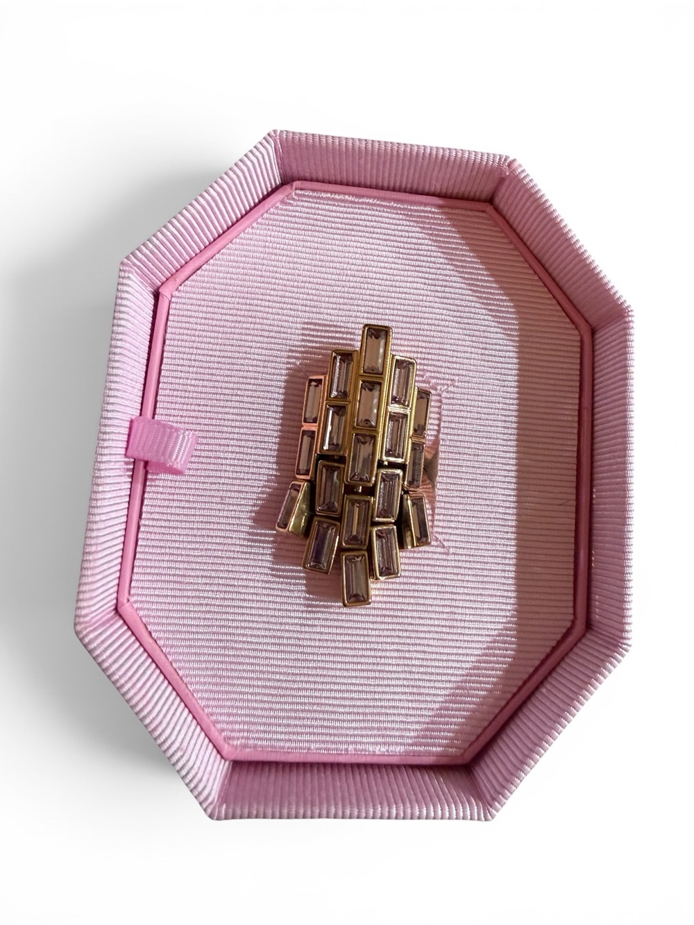 Swarovski Gold Baguette Cluster Ring